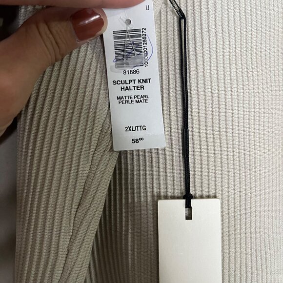 NWT Aritzia BABATON Ribbed Crop Tank Top Size 2XL 2X - Picture 5 of 6